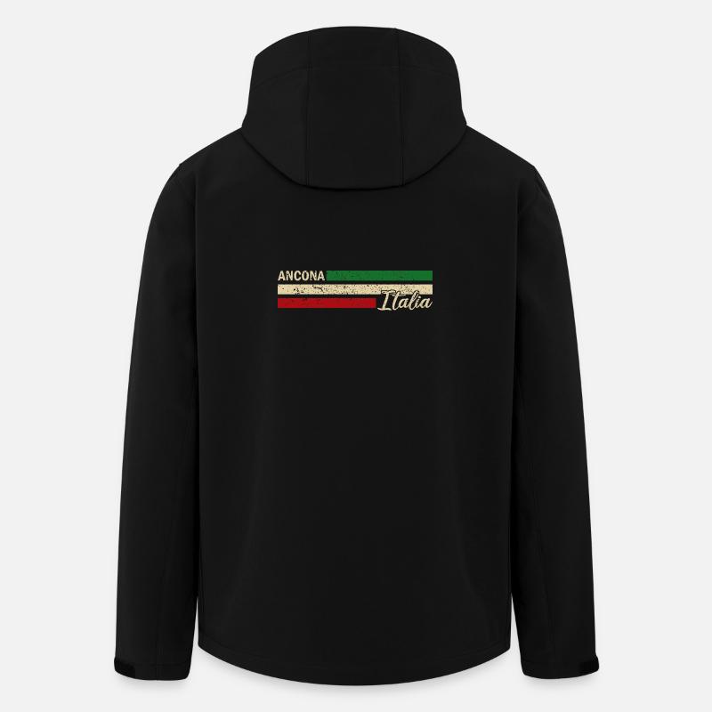 Italia - Ancona - Italien - Italy - Men’s Recycled Softshell Jacket by Stanley/Stella - black