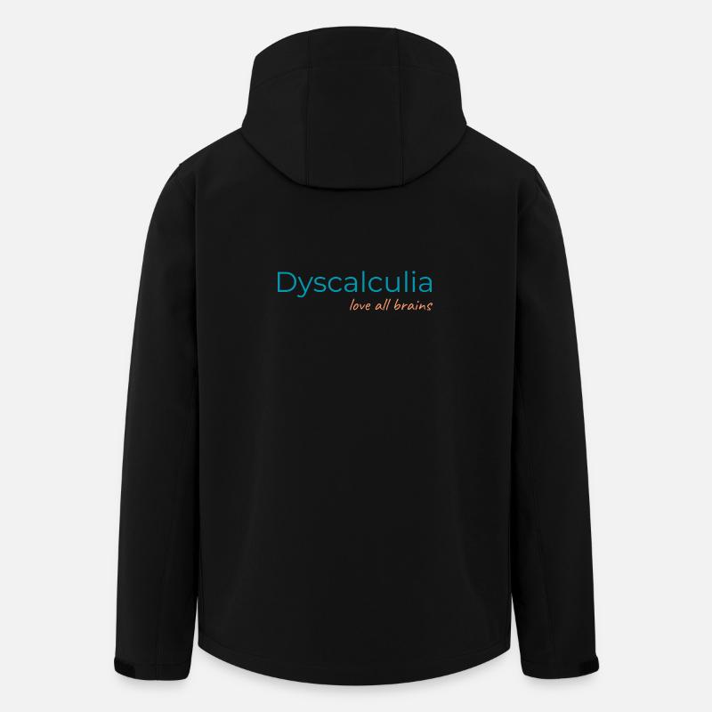 Dyscalculia - love all brains - Recycelte Männer Softshell-Jacke von Stanley/Stella - Schwarz