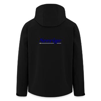 Suède Drapeau Sverige - Veste softshell homme en polyester recyclé Stanley/Stella - noir - Dos - AI Model Male 185 light (185cm)