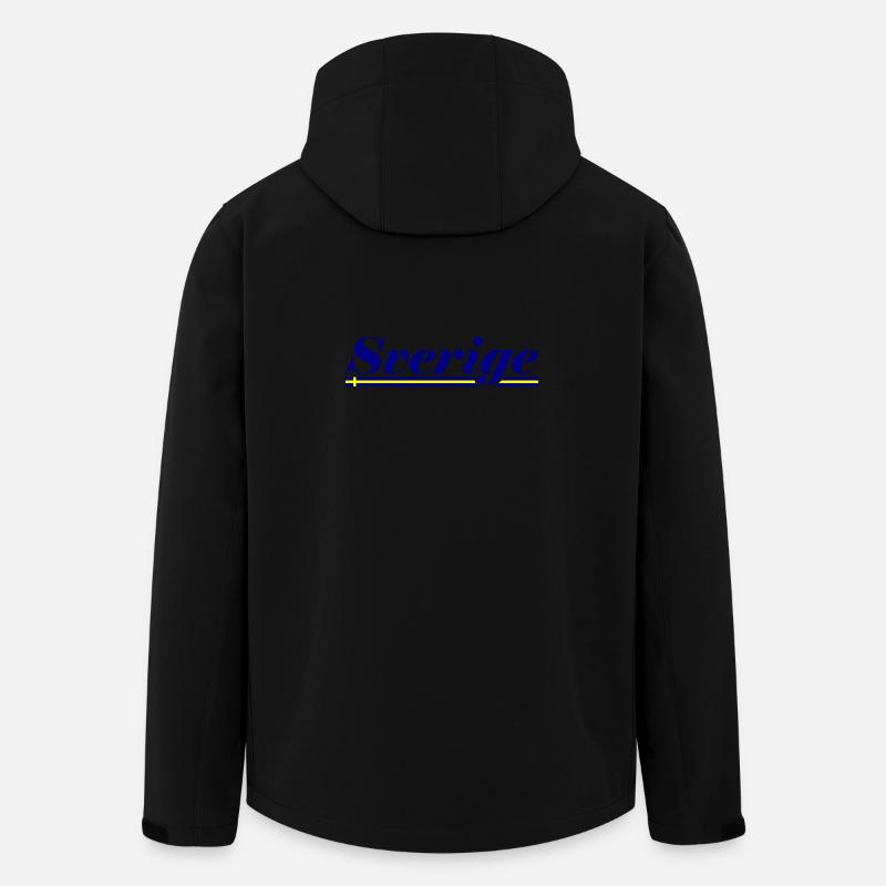Schweden Fahne Sverige - Recycelte Männer Softshell-Jacke von Stanley/Stella - Schwarz