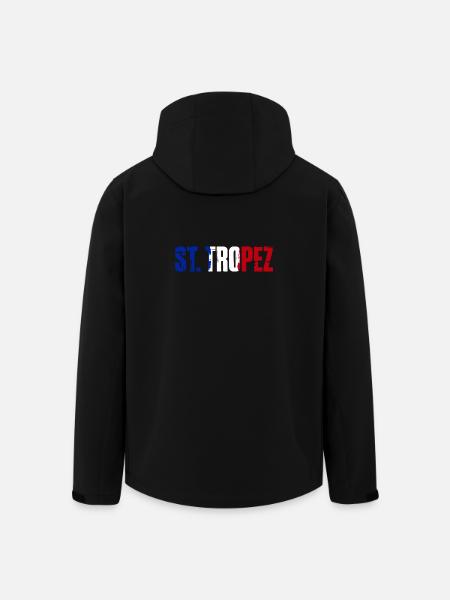 St. Tropez France Saint Tropez - Men’s Recycled Softshell Jacket by Stanley/Stella - black