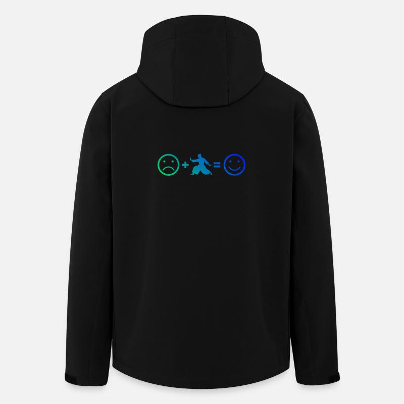 Selbstverteidigung Geschenkidee für Aikido-Prüfung - Recycelte Männer Softshell-Jacke von Stanley/Stella - Schwarz