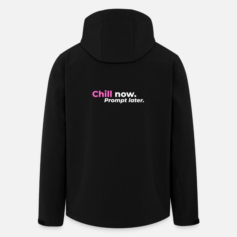 Chill now. Prompt later. - Men’s Recycled Softshell Jacket by Stanley/Stella - black
