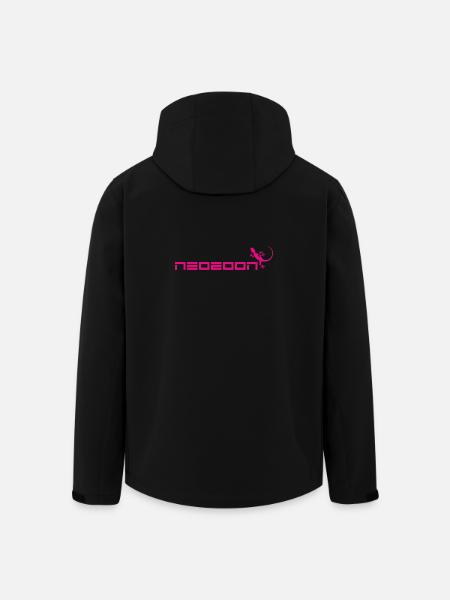 neozoon magenta - Recycelte Männer Softshell-Jacke von Stanley/Stella - Schwarz