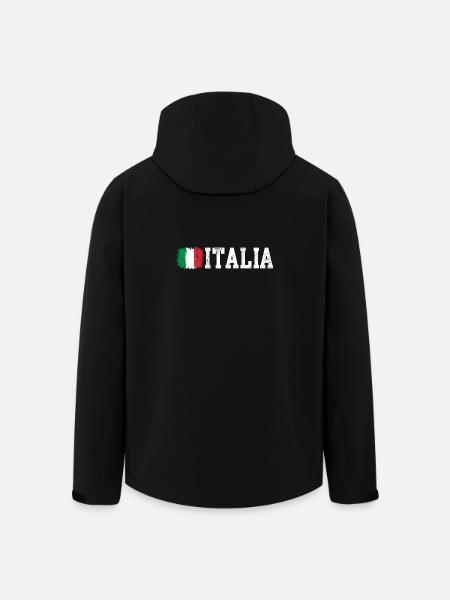 Drapeau de l’Italie - Veste softshell homme en polyester recyclé Stanley/Stella - noir