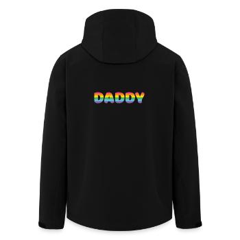 Papa LGBTQ+ - Veste softshell homme en polyester recyclé Stanley/Stella - noir - Dos - AI Model Male 185 light (185cm)