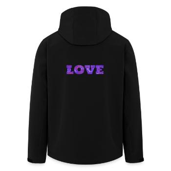 LOVE - Veste softshell homme en polyester recyclé Stanley/Stella - noir - Dos - AI Model Male 185 light (185cm)