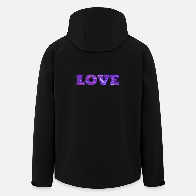 LIEBE - Recycelte Männer Softshell-Jacke von Stanley/Stella - Schwarz