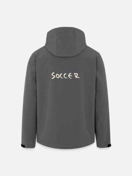 Soccer - Recycelte Männer Softshell-Jacke von Stanley/Stella - Schwarz