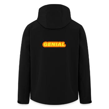 INGENIOUS - Men’s Recycled Softshell Jacket by Stanley/Stella - black - Back - AI Model Male 185 light (185cm)