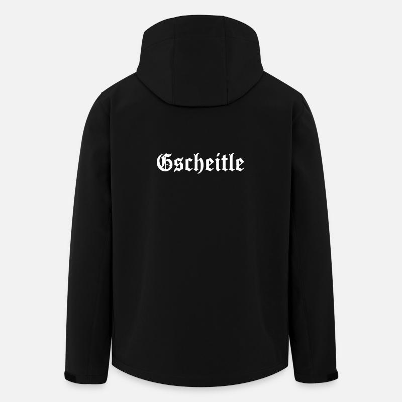 Gscheitle - Historical Fractal Design - Men’s Recycled Softshell Jacket by Stanley/Stella - black