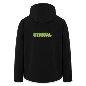 Typo Eglow Éthique - Veste softshell homme en polyester recyclé Stanley/Stella - noir - Dos - AI Model Male 185 light (185cm)