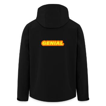 ingenious - Men’s Recycled Softshell Jacket by Stanley/Stella - black - Back - AI Model Male 185 light (185cm)