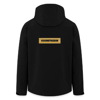 Geschenk für Kosmetikerin - Recycelte Männer Softshell-Jacke von Stanley/Stella - Schwarz - Hinten - AI Model Male 185 light (185cm)
