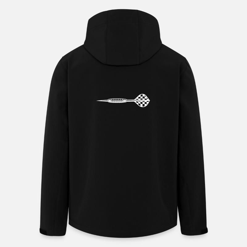 Throwing Dart Darts - Men’s Recycled Softshell Jacket by Stanley/Stella - black