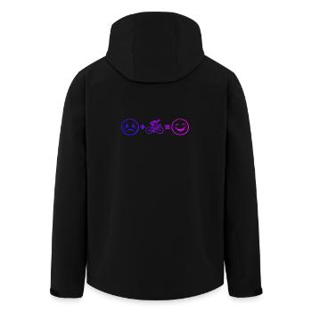 Gift idea for a road bike with road bike - Men’s Recycled Softshell Jacket by Stanley/Stella - black - Back - AI Model Male 185 light (185cm)