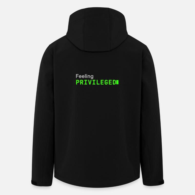 Feeling Privileged | Developer mood - Recycelte Männer Softshell-Jacke von Stanley/Stella - Schwarz