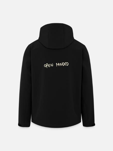 Open minded - Recycelte Männer Softshell-Jacke von Stanley/Stella - Schwarz