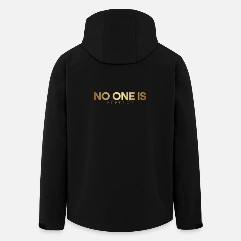 No One Is Perfect - Veste softshell homme en polyester recyclé Stanley/Stella - noir