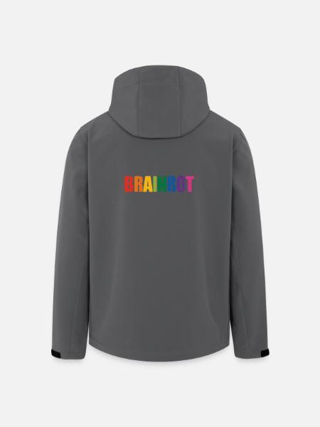 Brainrot - Funny Gen Alpha Slang Memes - Men’s Recycled Softshell Jacket by Stanley/Stella - black