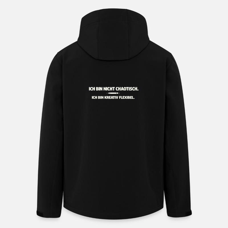 Creative, flexible instead of chaotic - Men’s Recycled Softshell Jacket by Stanley/Stella - black