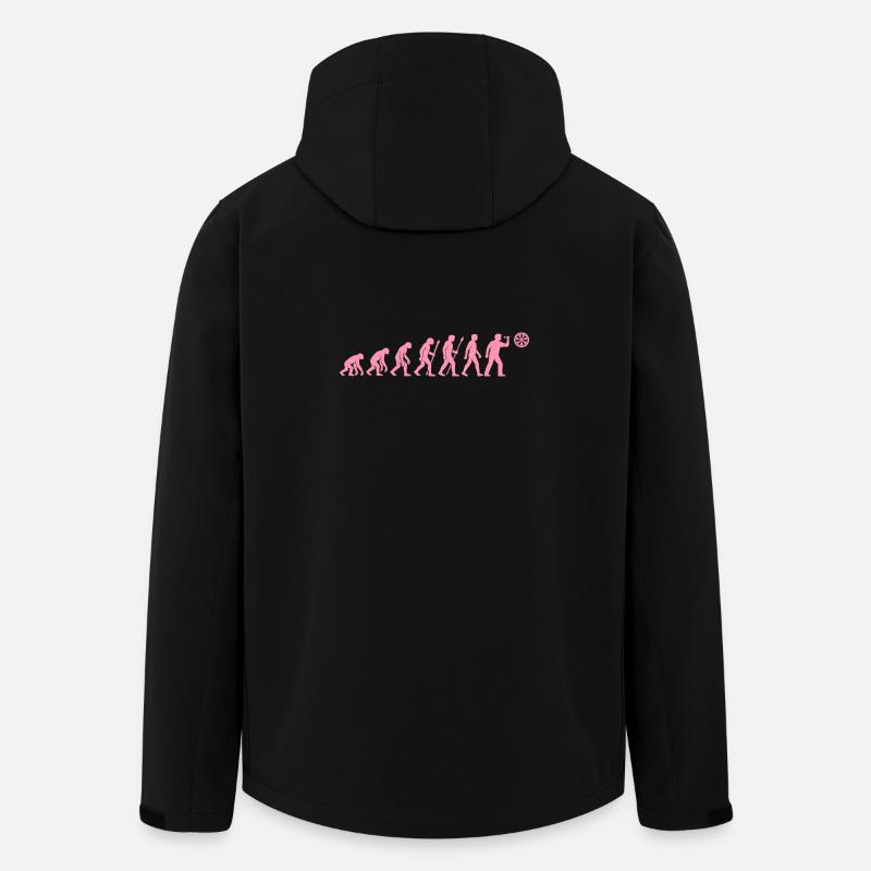 Evolution der Snackzeit - Recycelte Männer Softshell-Jacke von Stanley/Stella - Schwarz