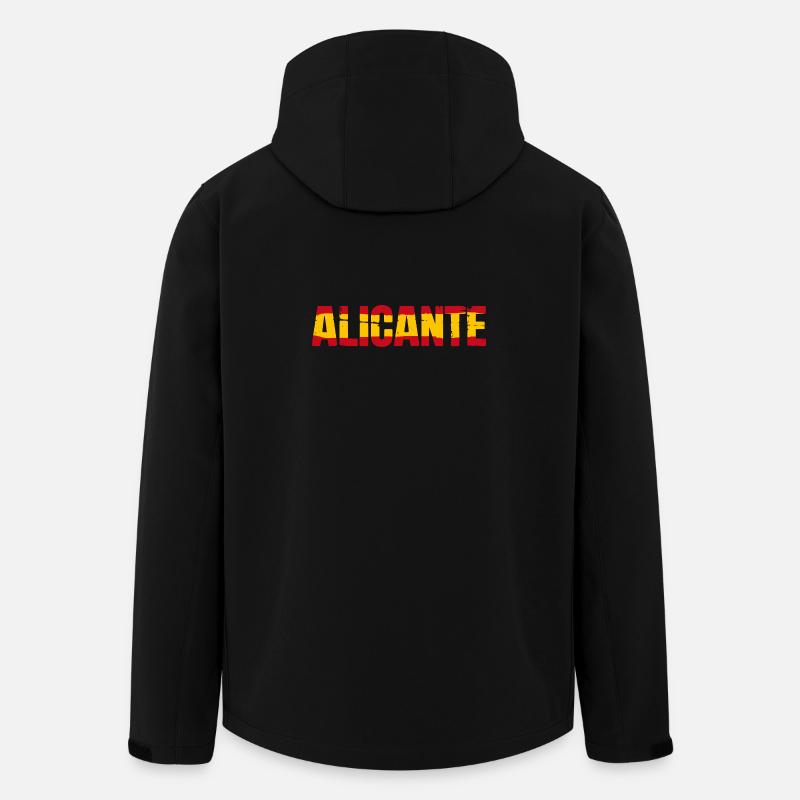 Alicante Flagge Spanien - Recycelte Männer Softshell-Jacke von Stanley/Stella - Schwarz