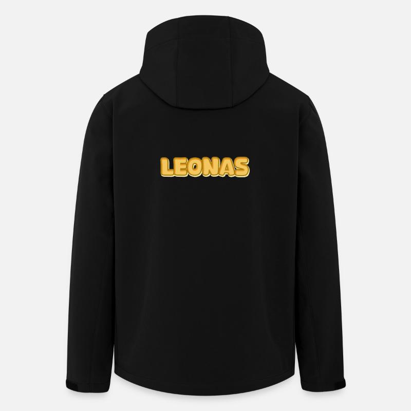 Cadeau pour Leonas - Veste softshell homme en polyester recyclé Stanley/Stella - noir