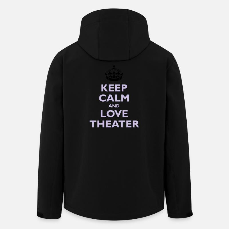 Keep Calm & Love Theater - Veste softshell homme en polyester recyclé Stanley/Stella - noir