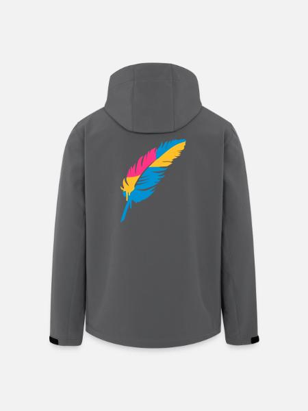 bunte Feder - Recycelte Männer Softshell-Jacke von Stanley/Stella - Schwarz