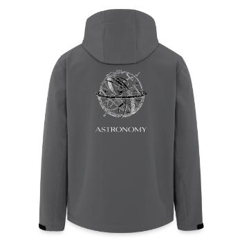 Astronomy - Men’s Recycled Softshell Jacket by Stanley/Stella - black - Back - AI Model Male 185 light (185cm)