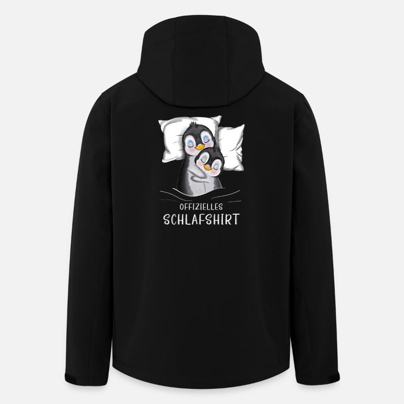 Offizielles Schlafshirt Pinguine - Recycelte Männer Softshell-Jacke von Stanley/Stella - Schwarz