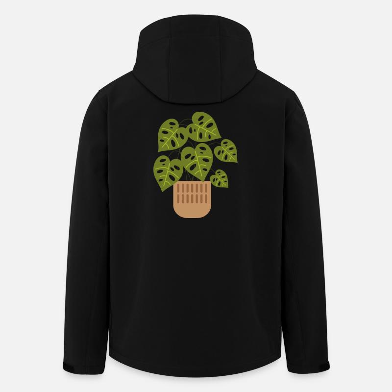 Pflanze - Recycelte Männer Softshell-Jacke von Stanley/Stella - Schwarz