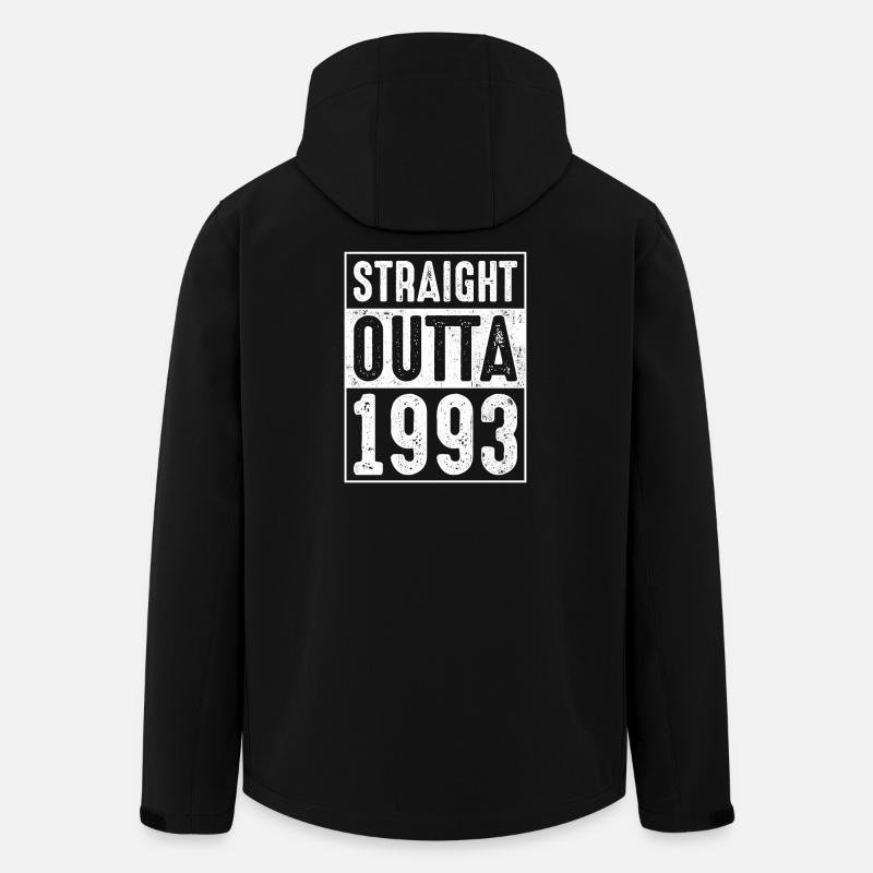 Timbre rétro 1993 - Veste softshell homme en polyester recyclé Stanley/Stella - noir