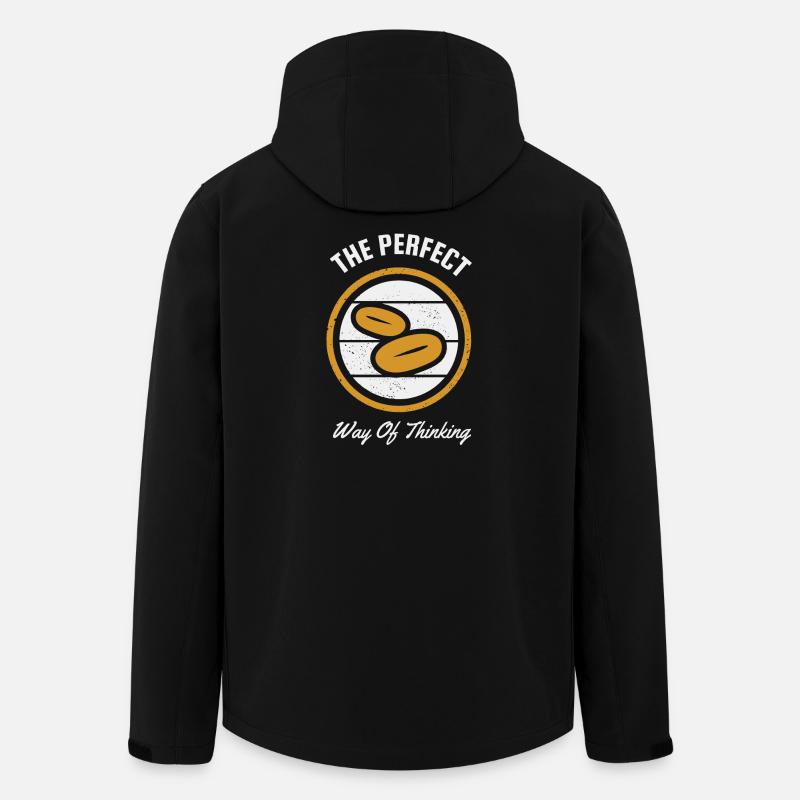 Die perfekte Denkweise: Kaffeebohnen - Veste softshell homme en polyester recyclé Stanley/Stella - noir
