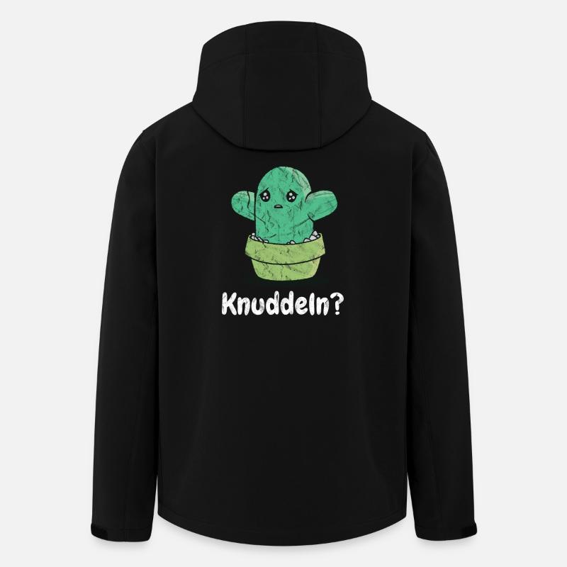 Kaktus Knuddelkumpel - Recycelte Männer Softshell-Jacke von Stanley/Stella - Schwarz