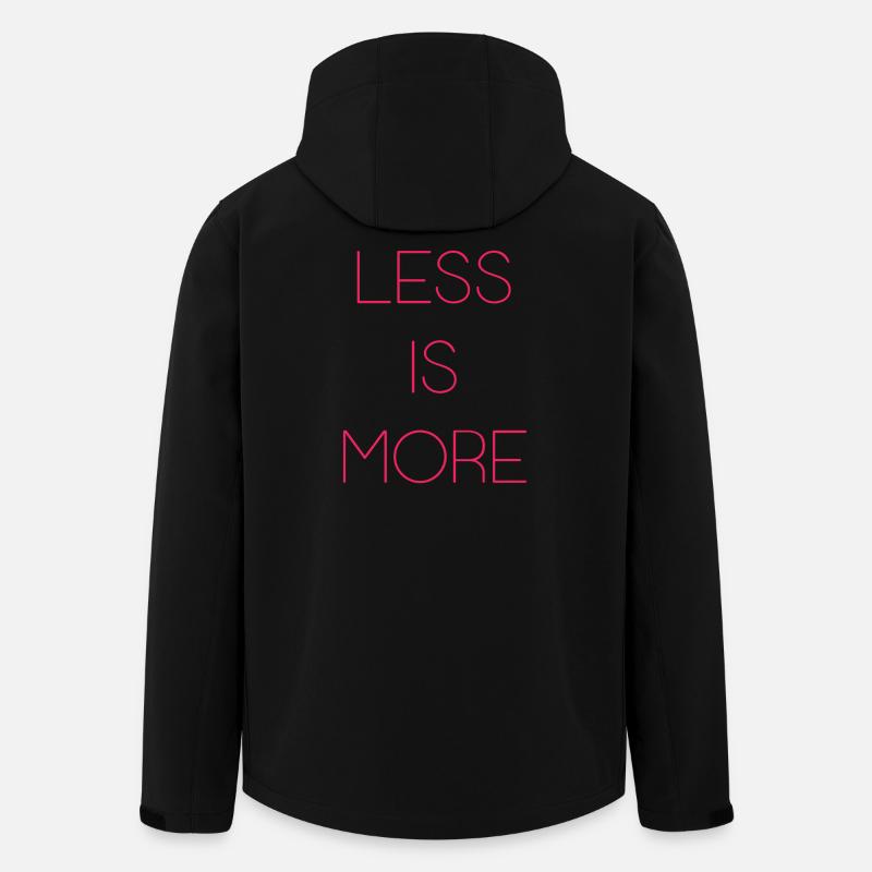 Weniger ist mehr - Recycelte Männer Softshell-Jacke von Stanley/Stella - Schwarz