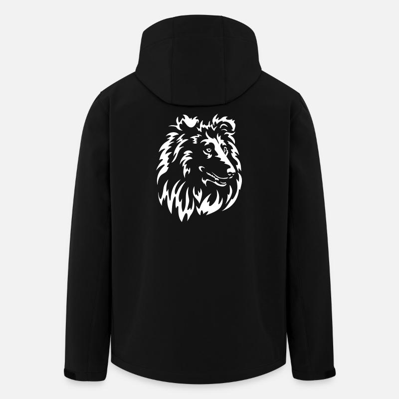 Collie Head « Black Edition » - Veste softshell homme en polyester recyclé Stanley/Stella - noir