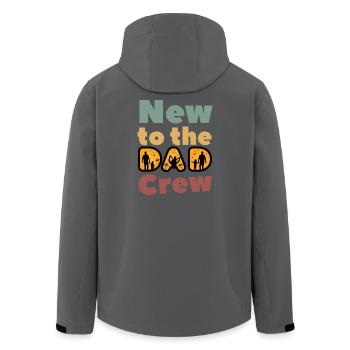 Nouveau dans l’équipe de papa - Veste softshell homme en polyester recyclé Stanley/Stella - noir - Dos - AI Model Male 185 light (185cm)
