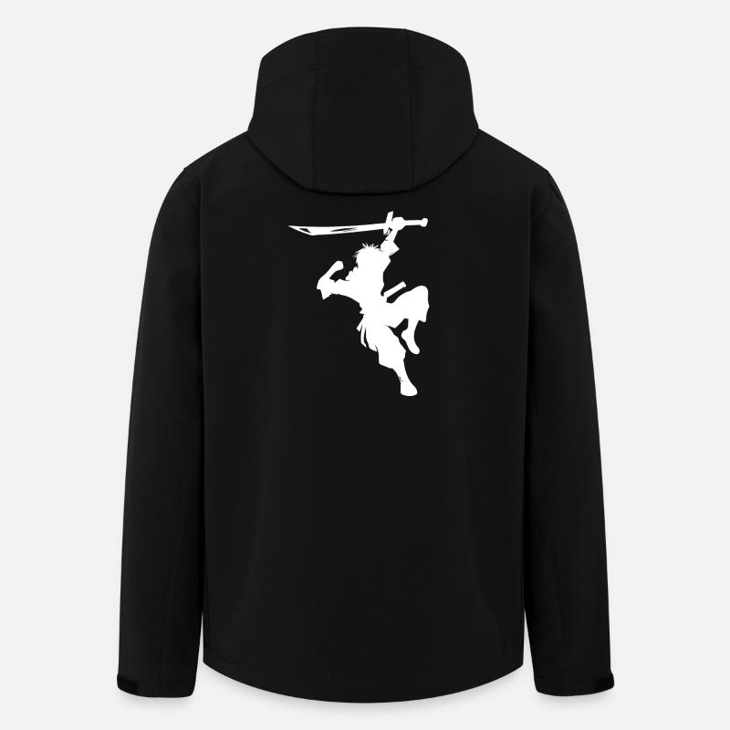 kung fu fighter weiss - Recycelte Männer Softshell-Jacke von Stanley/Stella - Schwarz