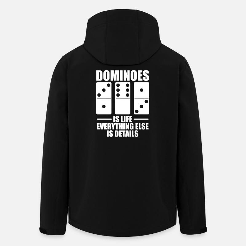 Conception de jeux Domino - Veste softshell homme en polyester recyclé Stanley/Stella - noir