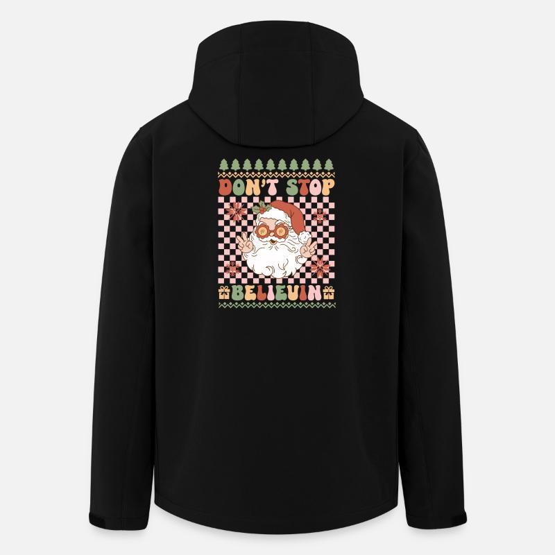 Hässlicher Weihnachtspullover - Recycelte Männer Softshell-Jacke von Stanley/Stella - Schwarz