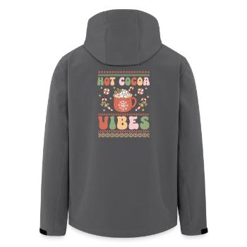 Ugly Christmas Sweater - Men’s Recycled Softshell Jacket by Stanley/Stella - black - Back - AI Model Male 185 light (185cm)