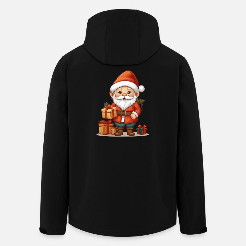 Gnome de Noël - Veste softshell homme en polyester recyclé Stanley/Stella - noir
