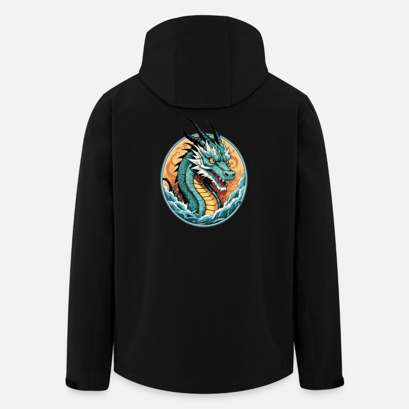 See Drachen - Recycelte Männer Softshell-Jacke von Stanley/Stella - Schwarz