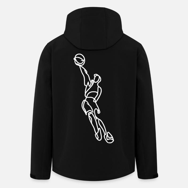 Basketballspieler - Recycelte Männer Softshell-Jacke von Stanley/Stella - Schwarz