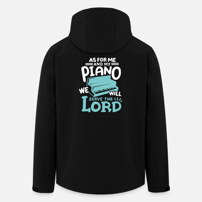 Pianist Christlich Klavierspieler - Recycelte Männer Softshell-Jacke von Stanley/Stella - Schwarz