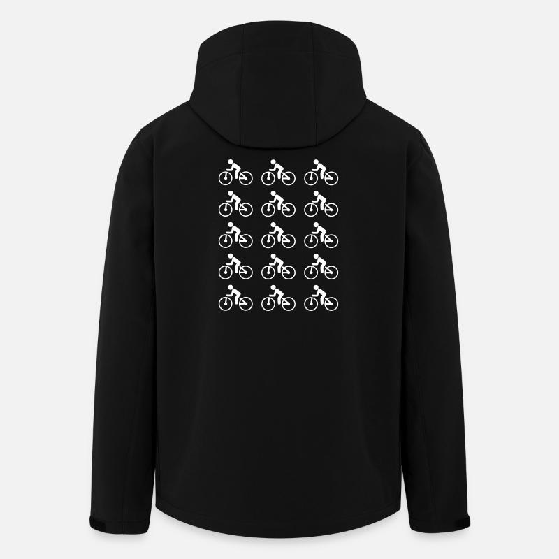 Fahrrad - Recycelte Männer Softshell-Jacke von Stanley/Stella - Schwarz