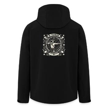 El Patron Western Silhouette - Recycelte Männer Softshell-Jacke von Stanley/Stella - Schwarz - Hinten - AI Model Male 185 light (185cm)