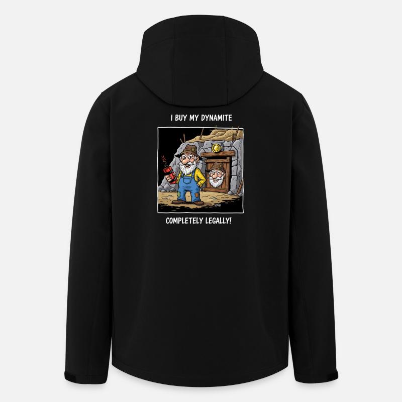 Dynamite Miner ! - Men’s Recycled Softshell Jacket by Stanley/Stella - black